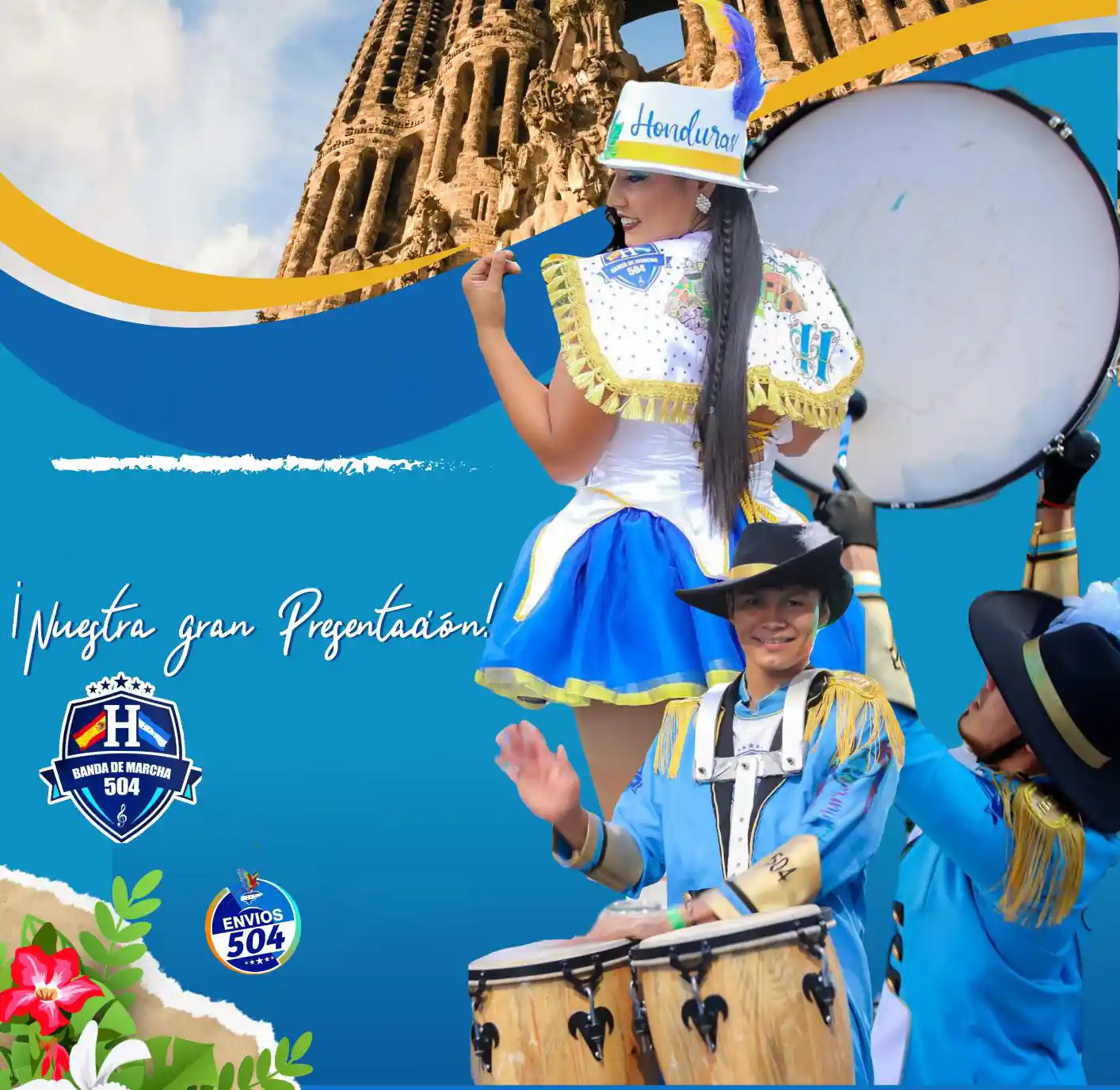 Banda de Marcha 504 en Barcelona